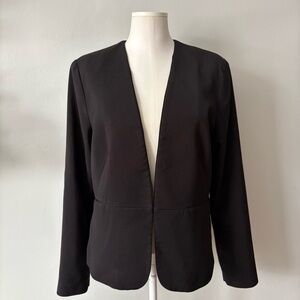 Mango Black Blazer Elegant Minimalist Jacket Women’s Size L